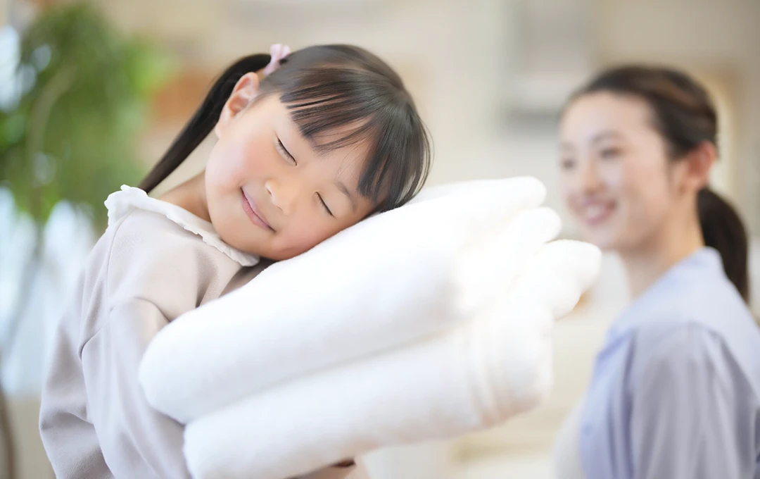 ガス乾燥でふわふわ